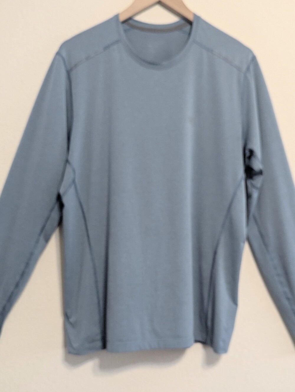 Arcteryx Motus Shirt XLarge Blue Base Layer Long Sleeve Crew Neck Run Hiking
